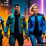 Home 20 미니특공대 시청자 대상 설문조사 결과 - A dynamic scene featuring a diverse group of young heroes in an action-packed setting, showcasing th...